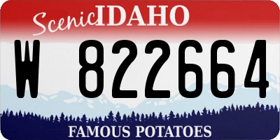 ID license plate W822664