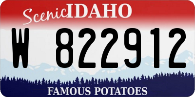 ID license plate W822912