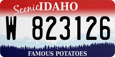 ID license plate W823126