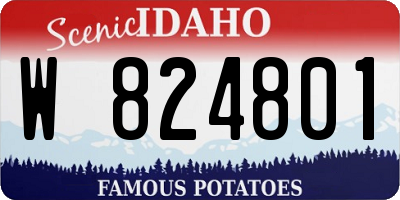 ID license plate W824801