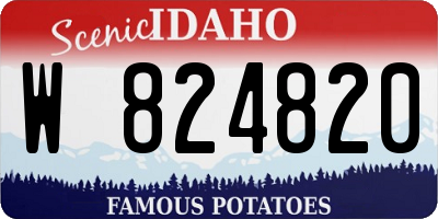 ID license plate W824820