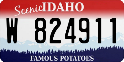 ID license plate W824911