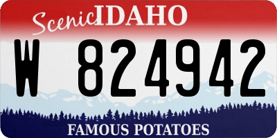 ID license plate W824942