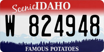 ID license plate W824948