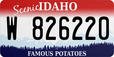 ID license plate W826220