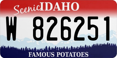 ID license plate W826251