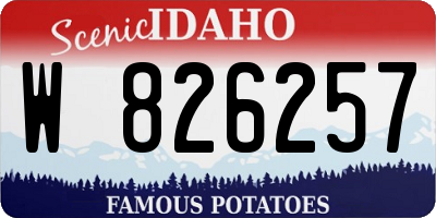 ID license plate W826257