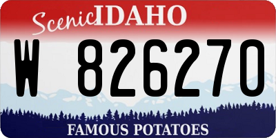 ID license plate W826270