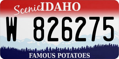 ID license plate W826275