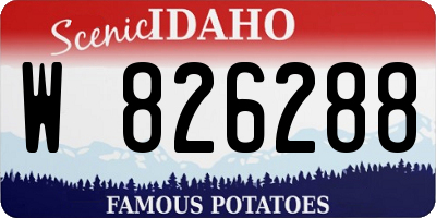 ID license plate W826288