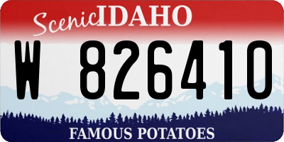 ID license plate W826410