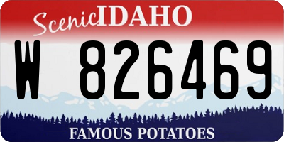ID license plate W826469