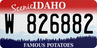 ID license plate W826882