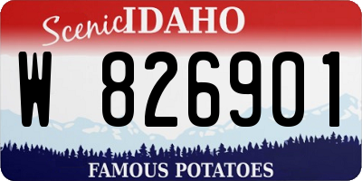 ID license plate W826901