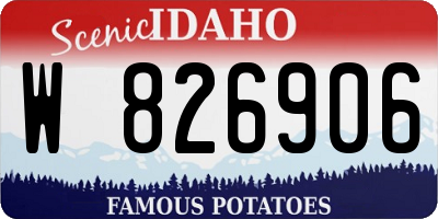 ID license plate W826906
