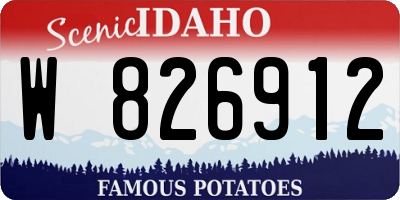 ID license plate W826912