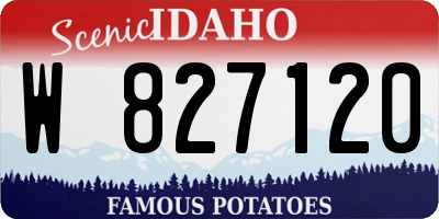 ID license plate W827120