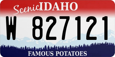 ID license plate W827121