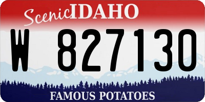 ID license plate W827130