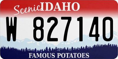 ID license plate W827140