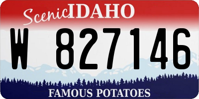 ID license plate W827146