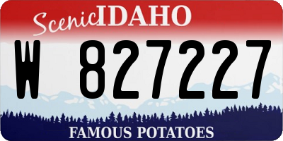 ID license plate W827227