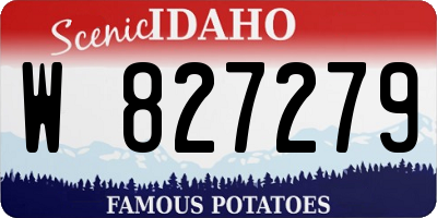 ID license plate W827279