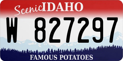 ID license plate W827297