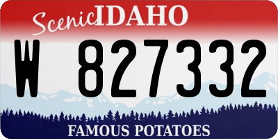ID license plate W827332