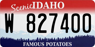ID license plate W827400