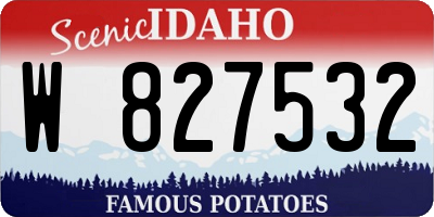 ID license plate W827532