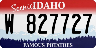 ID license plate W827727