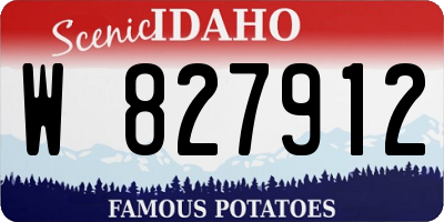 ID license plate W827912