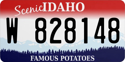 ID license plate W828148