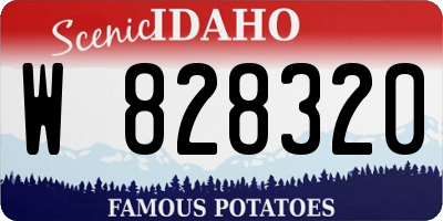 ID license plate W828320