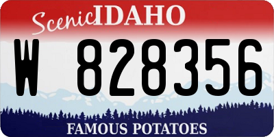 ID license plate W828356