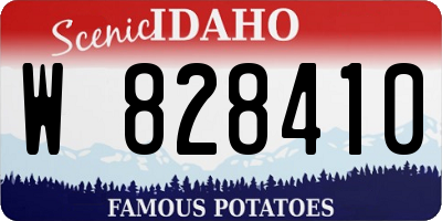 ID license plate W828410