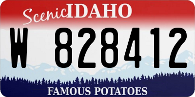 ID license plate W828412