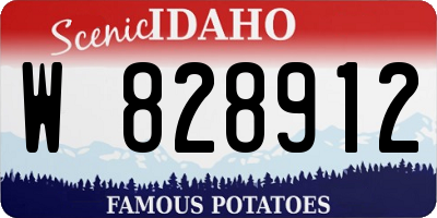 ID license plate W828912