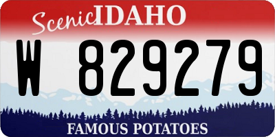 ID license plate W829279