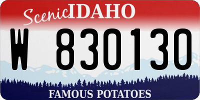 ID license plate W830130