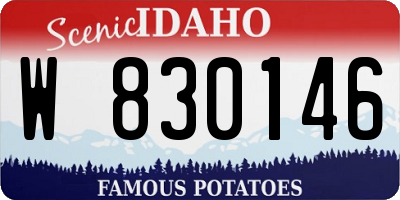 ID license plate W830146