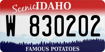 ID license plate W830202