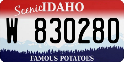 ID license plate W830280