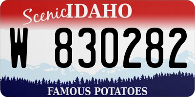 ID license plate W830282