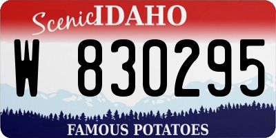 ID license plate W830295