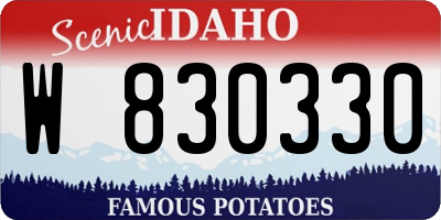 ID license plate W830330