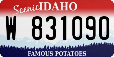 ID license plate W831090