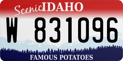 ID license plate W831096