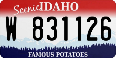 ID license plate W831126
